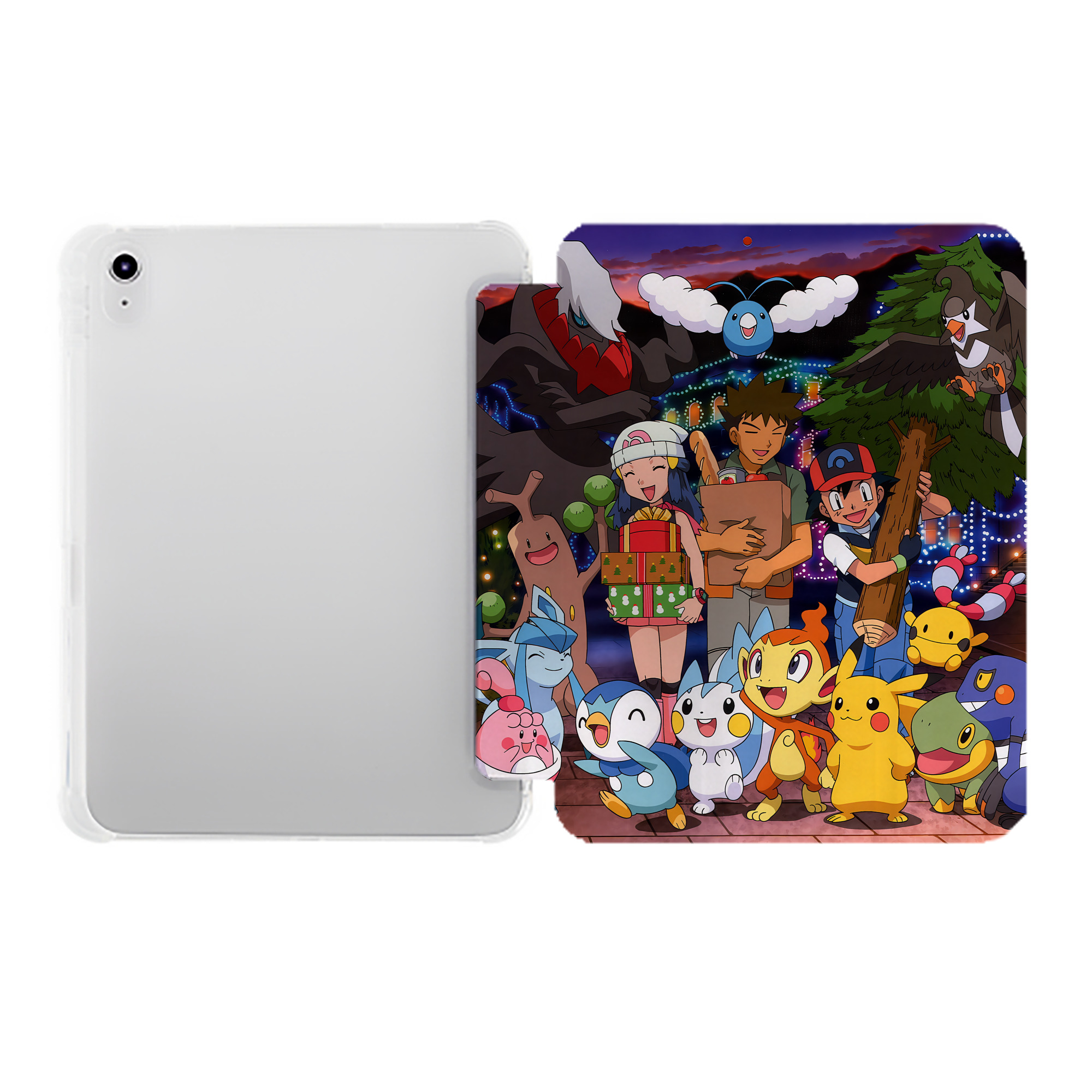 （画像用） ポケットモンスター Pokémon IPad ケース ペン収納付き 三つ折りスタンド PUレザー×シリコン 対応機種9.5/10.5/10.9インチ